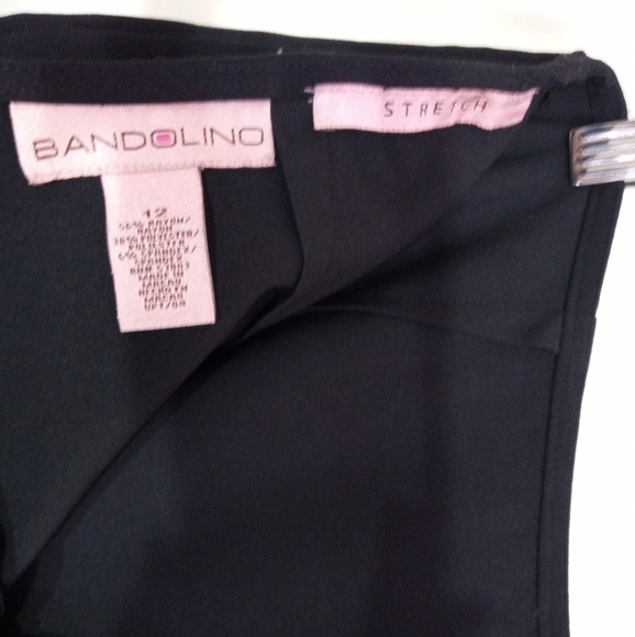 Bandolino stretch form fitted midi skirt with pleated hem women 12 - Picture 4 of 5